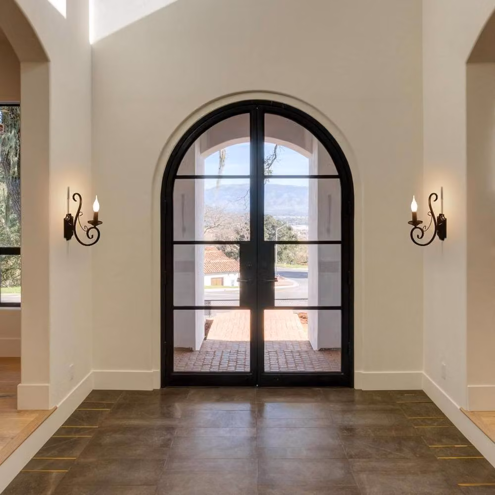 NIVOR Black Antique Iron Wall Light Sconce, 2 Pack, E14 Socket – 4