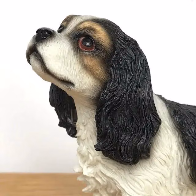 Leonardo Animal Crackers King Charles Spaniel Figurine, Black, White and Multicolour – 2