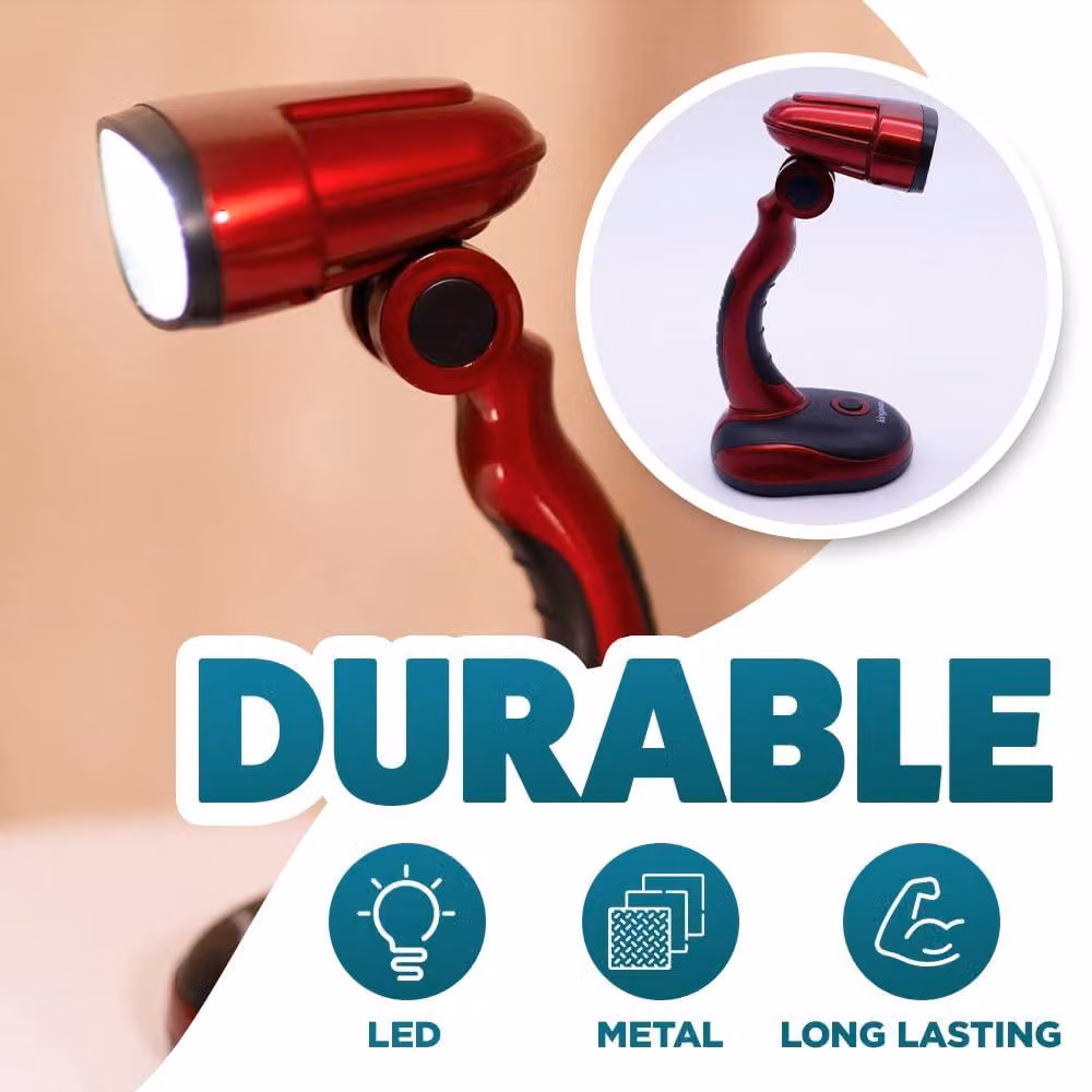 Marco Paul Red Adjustable LED Desk Lamp for Home Office and Reading – 7