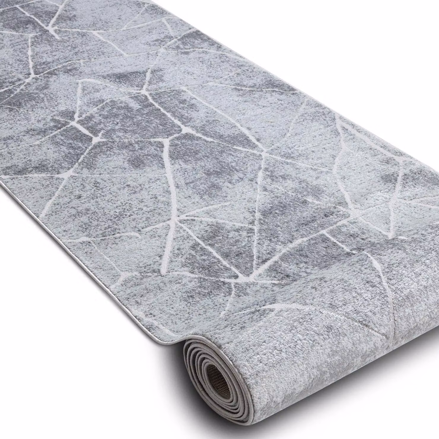 RugsX Structural Mefe Runner in Grey, W: 120 cm, L: 210 cm – 2