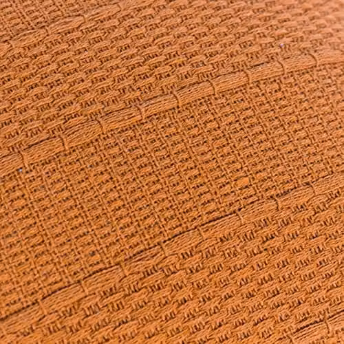 Riva Home Orange Boho Rectangular Cotton Cushion with Removable Polyester Filling W: 60 cm, H: 40 cm, D: 40 cm – 2
