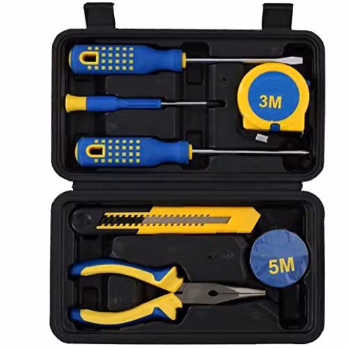 UMKYTOYS 8 Piece Toolkit Set in Multicolour and Grey