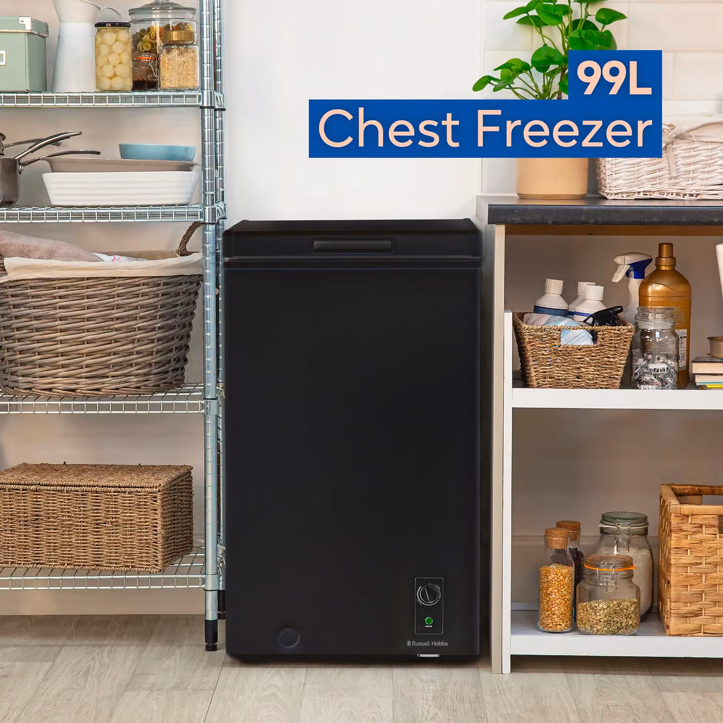 Russell Hobbs 99L Black Chest Freezer RH99CF0E1 – 2