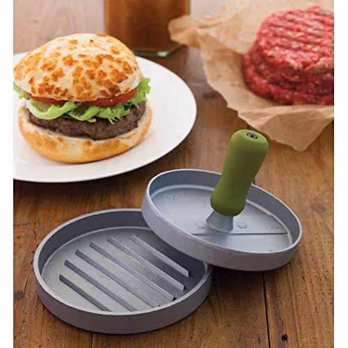 KitchenCraft Grey Cast Aluminium Quarter Pounder Burger Press – 2
