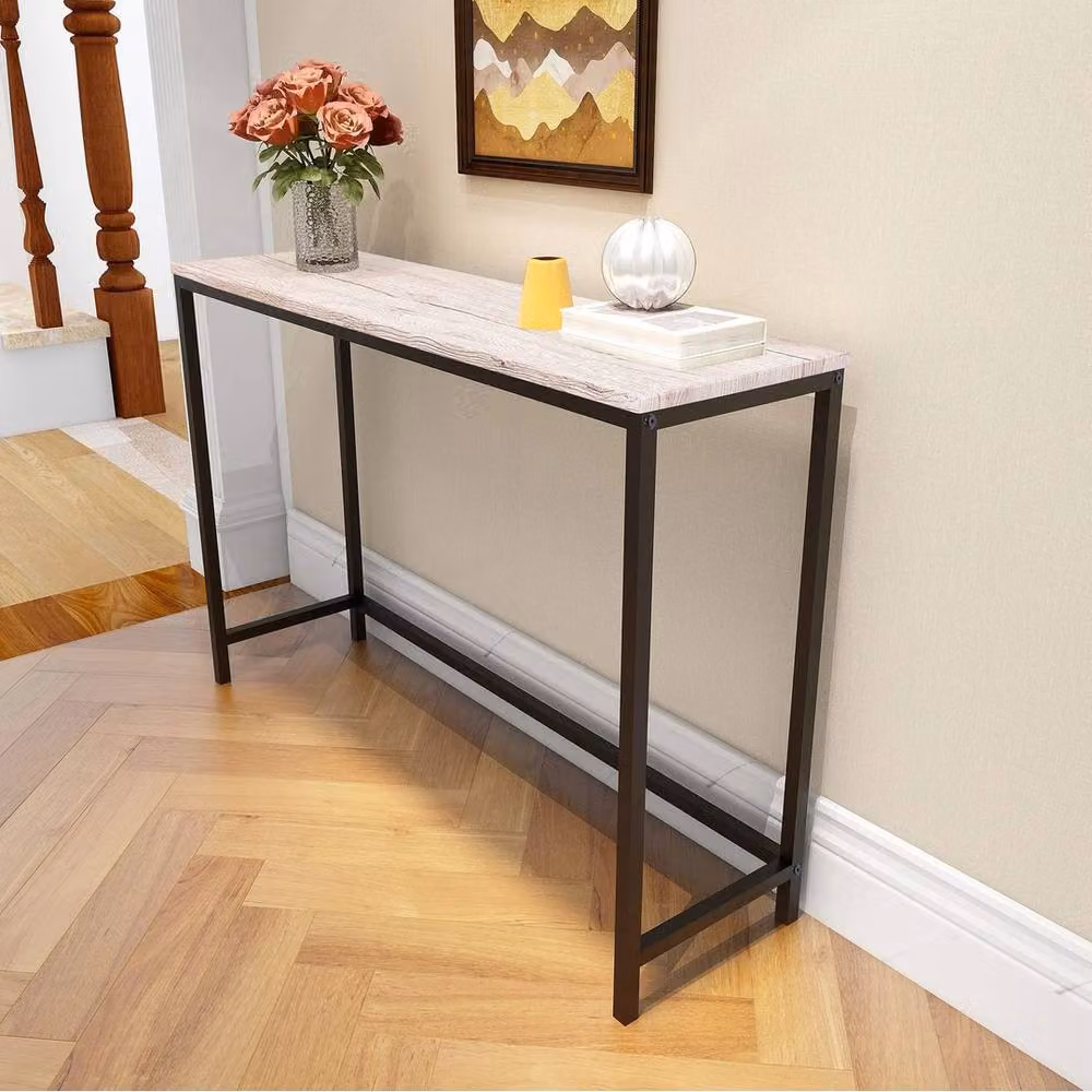 FORGEVIO Multicolour Industrial Metal Console Table and Computer Desk – 4
