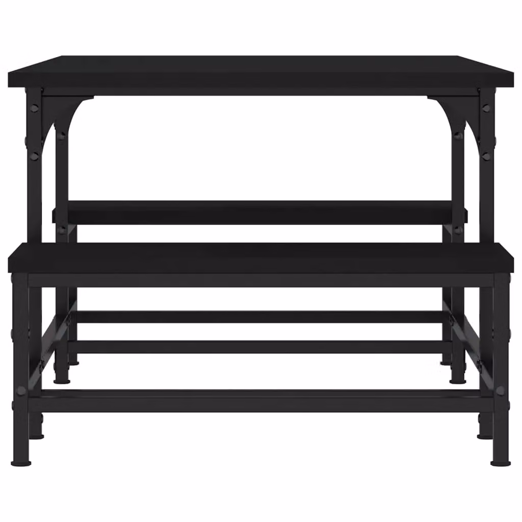 Berkfield Home Black Rectangular Coffee Table in Composite Wood, W: 100 cm, D: 50.5 cm, H: 40 cm – 3