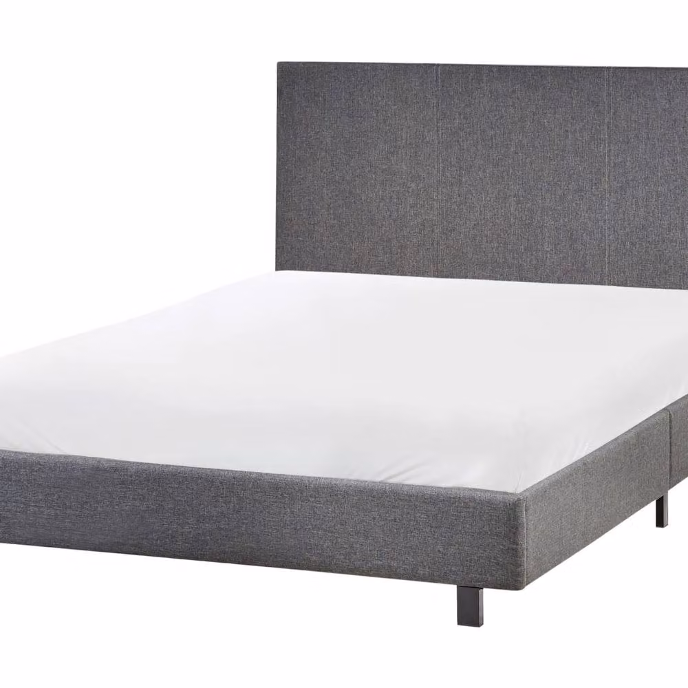 Wyld and Coco Grey Upholstered Slatted Small Double Bed Frame W/D/H: 122 x 120 x 94 cm – 2