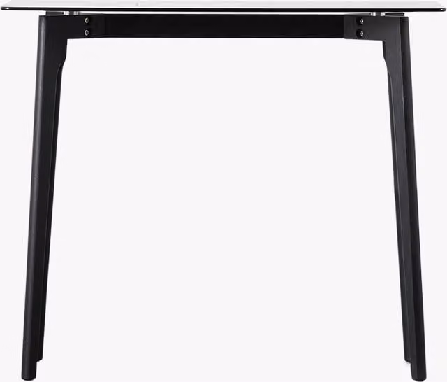 Perch & Parrow Stalwart Modern Console Table in Black Oak and Glass