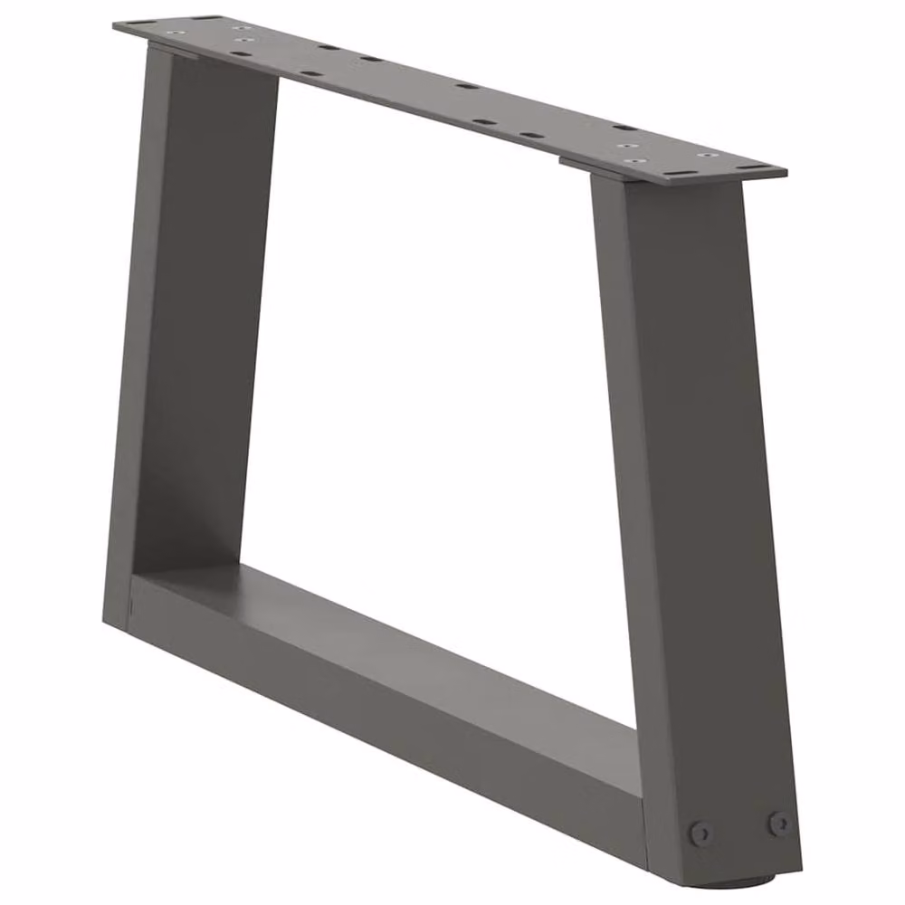 Berkfield Home V-Shape Dining Table Legs, 2 Piece Anthracite Steel Set, H: 70 cm x W: 30-31.3 cm – 2