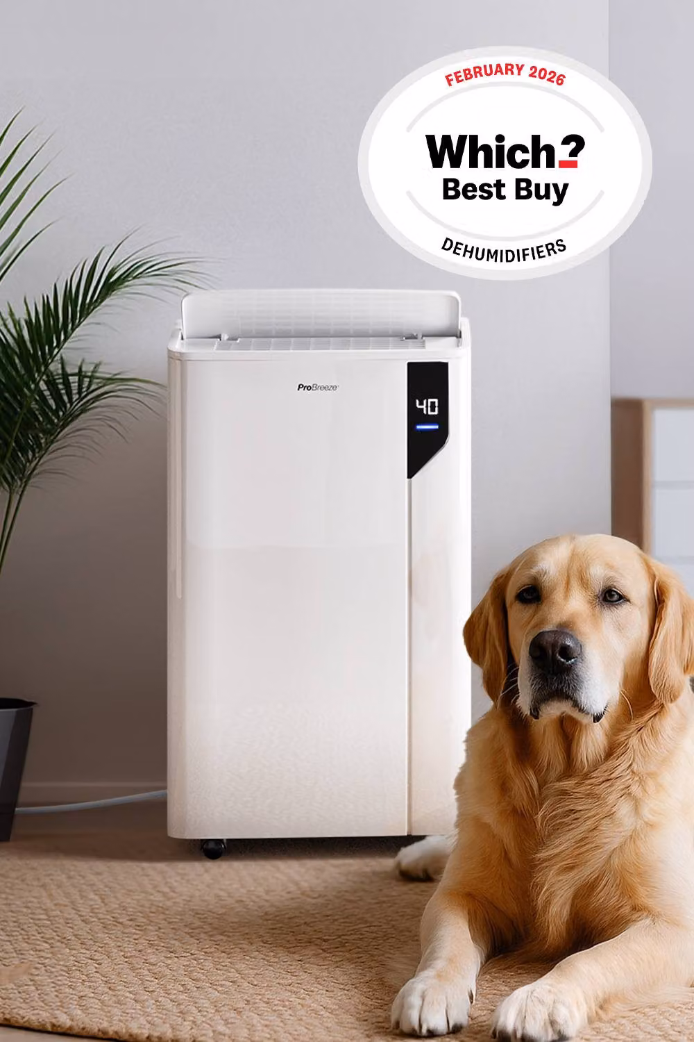 Pro Breeze 20L Premium Dehumidifier in White – 2