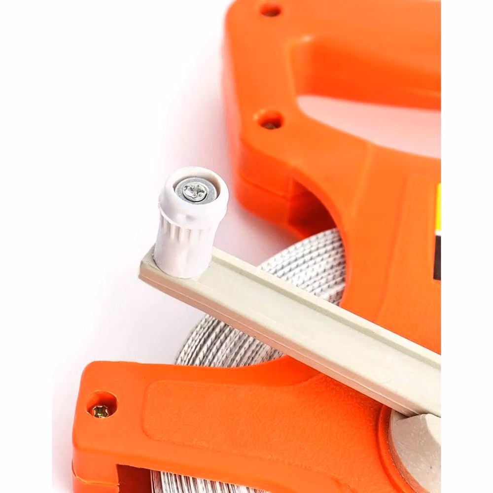 FLAVORA Orange Fiberglass Tape Measure, 50 m – 4