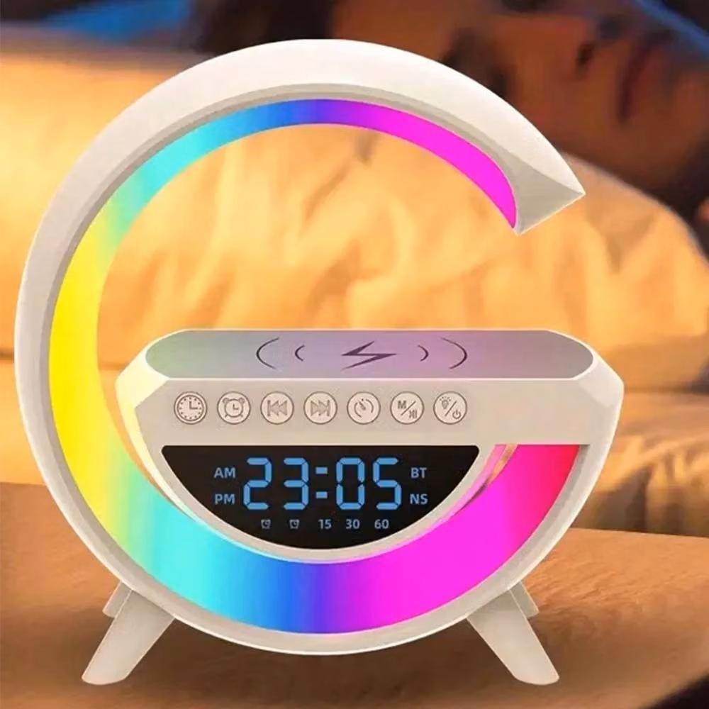 NESTLUNE LED Smart Lamp with Bluetooth Speaker and Wireless Charger, White – 4