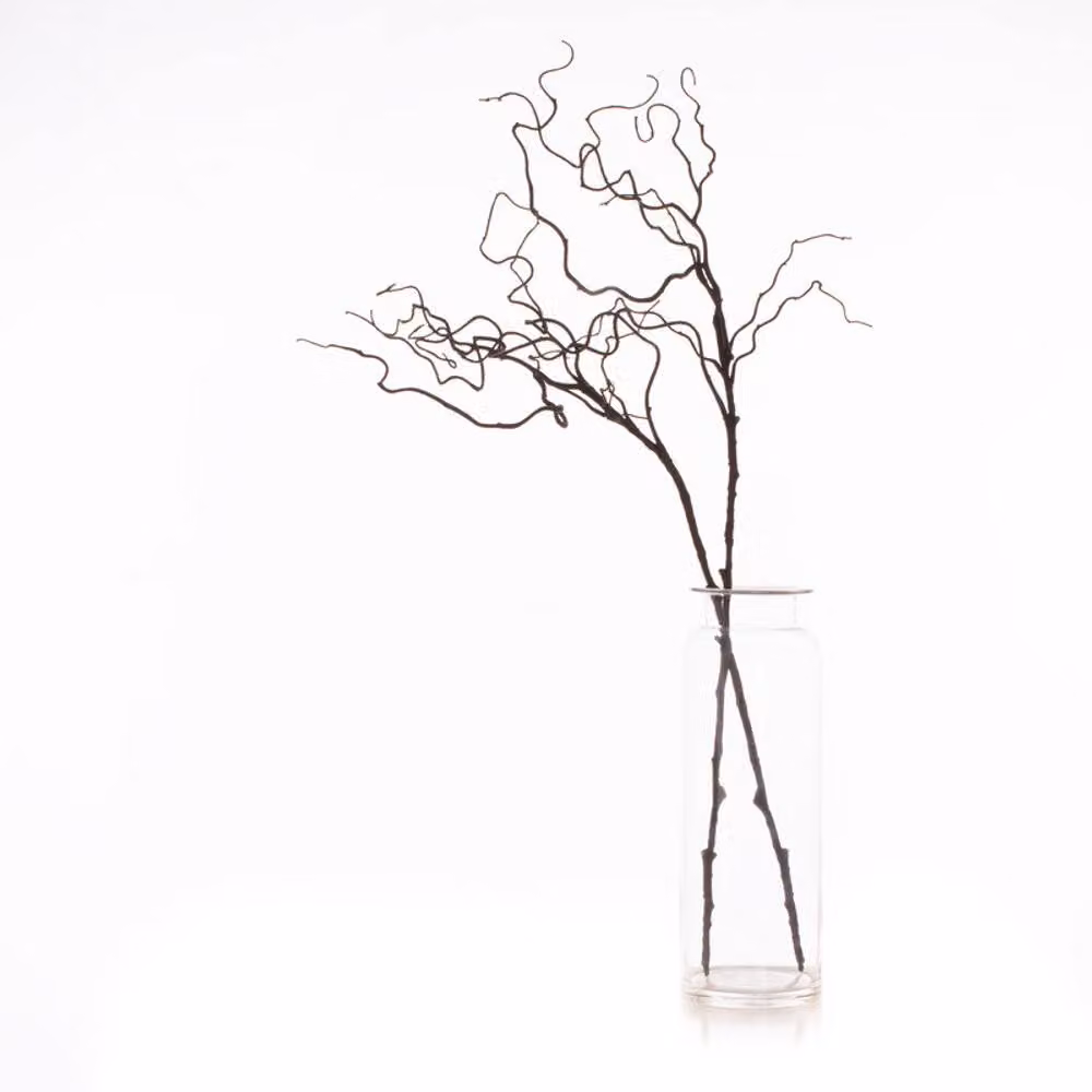 Scottish Everlastings Ltd Black Faux Twisted Willow Branches, Pack of 2, Height: 90 cm – 2