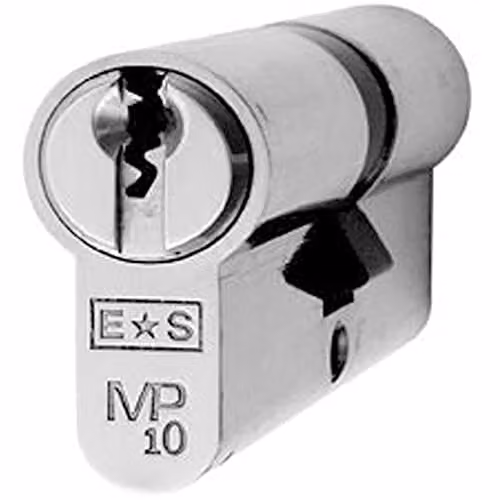 Loops 64mm Euro Double Cylinder Lock in Silver – 1