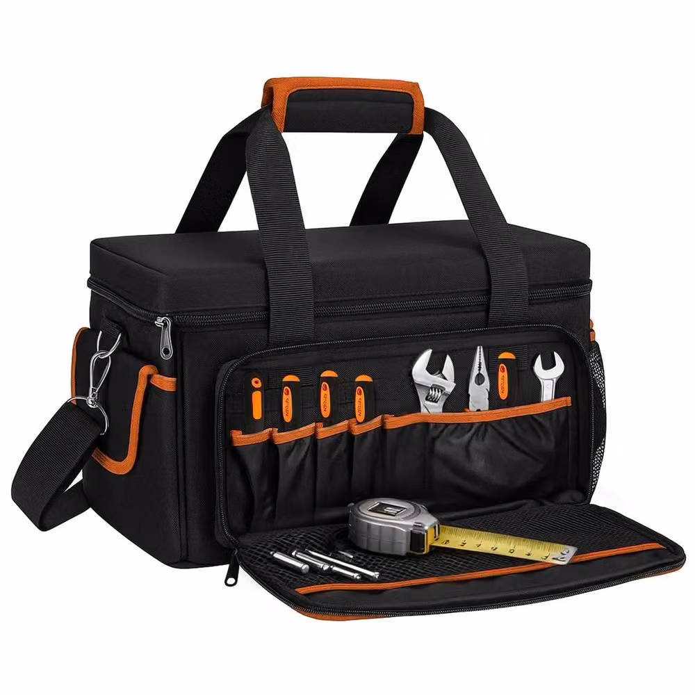 VOGREX 30L Waterproof Heavy Duty Wide Mouth Electrician Tool Bag in Black – 2