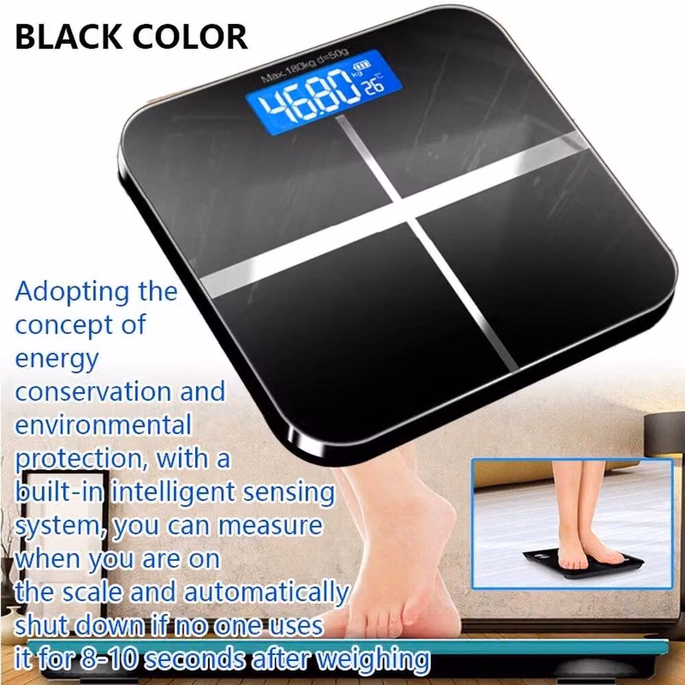 NESTLUNE Accurate Digital Electronic Bathroom Body Weight Scale, Black – 3