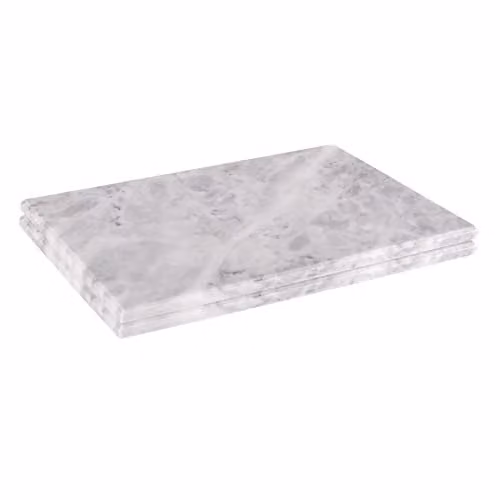 Argon Tableware White Marble Serving Boards, Set of 2, W: 30 cm, D: 20 cm – 1