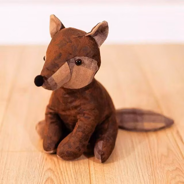 Marco Paul Fox Door Stop Heavy Duty Soft Fabric in Brown