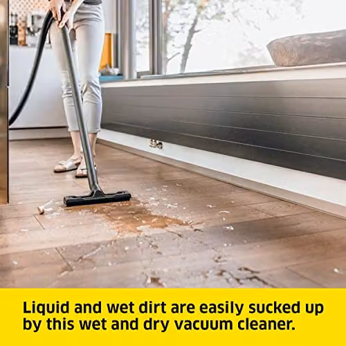 Kärcher WD 3 Wet and Dry Vacuum Cleaner with Blow Function, Yellow, 17 L – 3