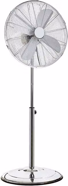 Oypla Silver Metal Pedestal Stand Fan with Oscillation, 40 cm