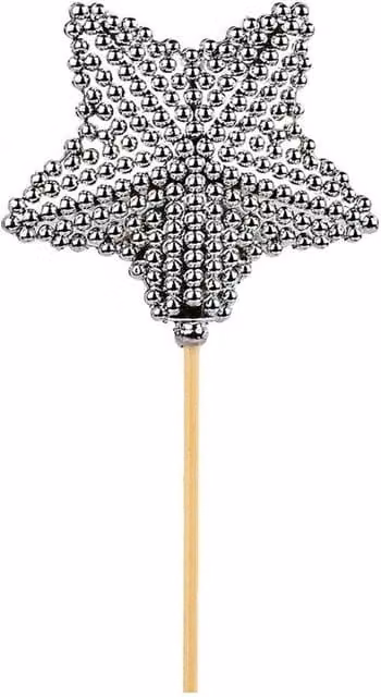 KDMD Silver Dazzle Star Pendant Christmas Tabletop Decoration
