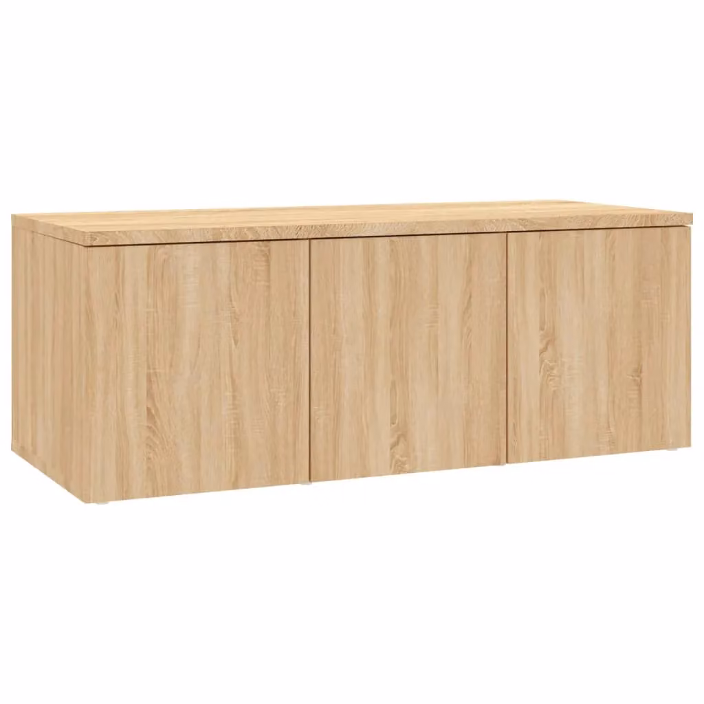 Berkfield Home Sonoma Oak TV Cabinet in Brown, W: 80 cm, D: 34 cm, H: 30 cm – 2