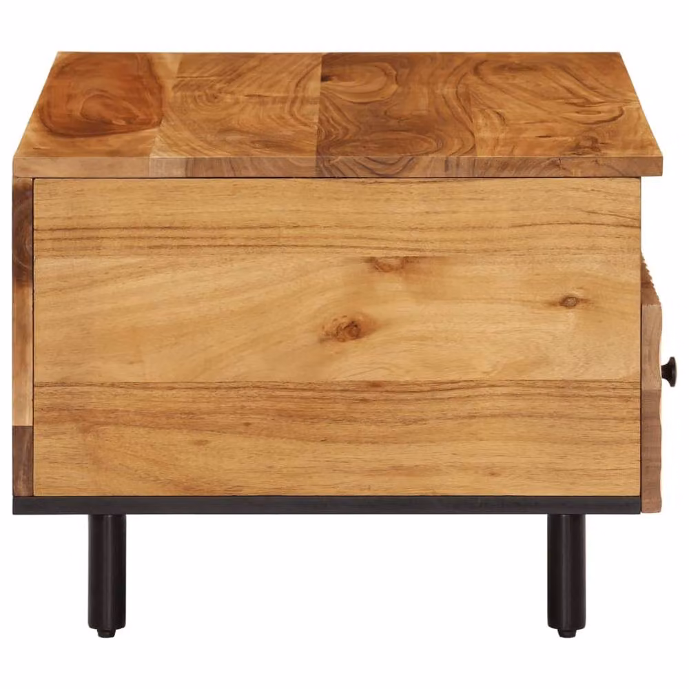 Berkfield Home Beautiful Coffee Table in Brown Acacia Wood, W: 80 cm, D: 54 cm, H: 40 cm – 3
