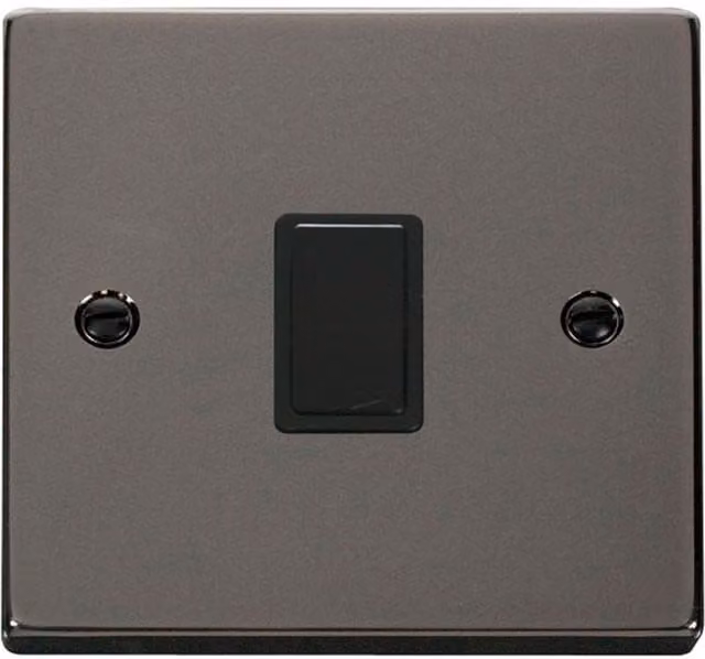 SE HOME Black Modern Flush Plate Switch