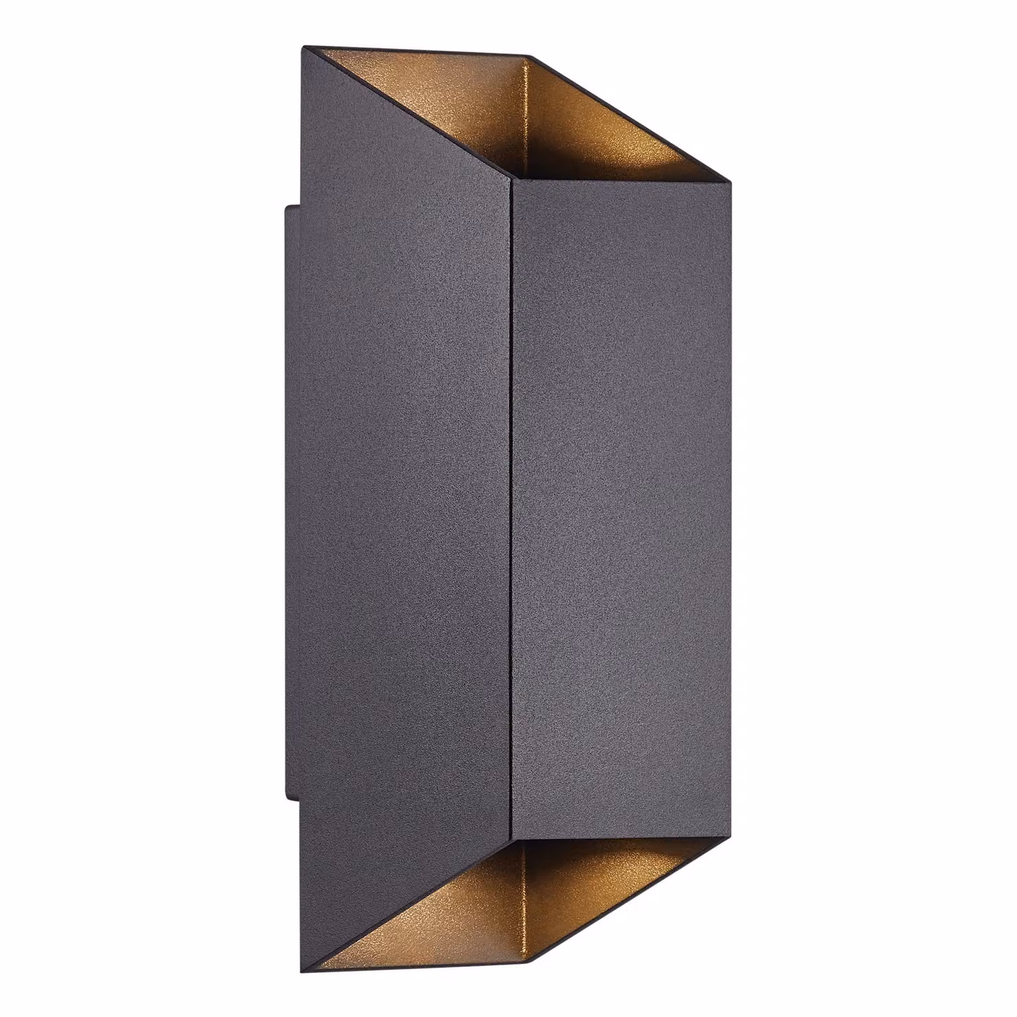 Nordlux Nico Modern Square Outdoor Wall Light in Black Metal with Up and Down Effect, GU10, IP54, H: 23.5 cm x W: 8.0 cm x D: 8.0 cm – 2
