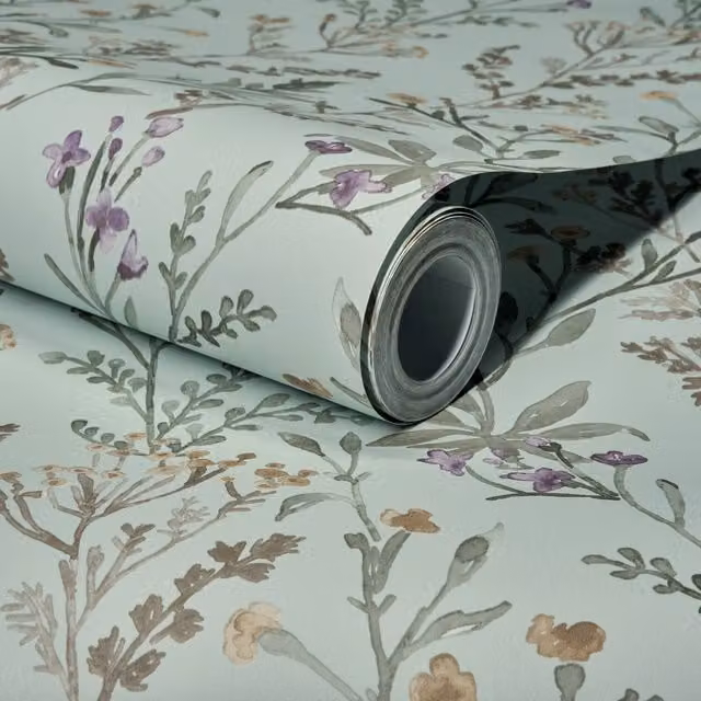 Grandeco Boutique Spring Leaf Floral Botanical Wallpaper in Green