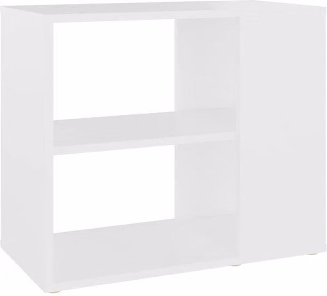 Berkfield Home White Side Cabinet in MDF, W/D/H: 60 x 30 x 50 cm