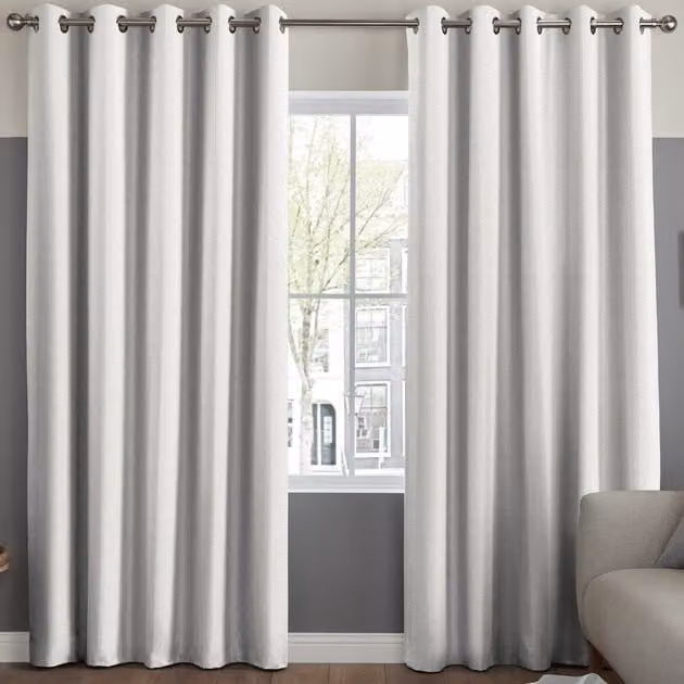 Simply Collection Made to Measure Blackout Eyelet Curtain Panel in Grey, Silver or White
