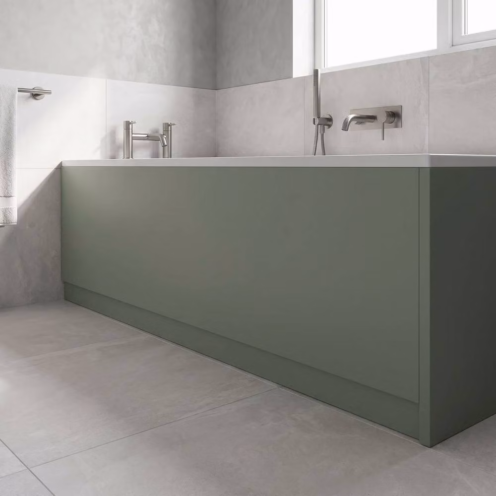 Balterley Acrylic Bath Front Panel, Green, Width: 180 cm – 2