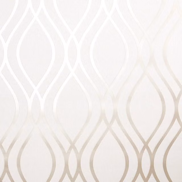 I Love Wallpaper Camden Wave Geometric Abstract Wallpaper in Gold and Yellow