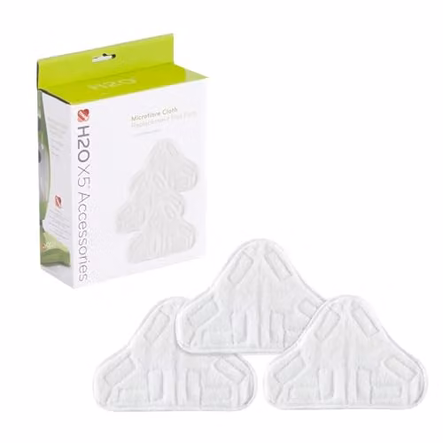 Thane H2O X5 Microfibre Replacement Cloths, White, Pack of 3