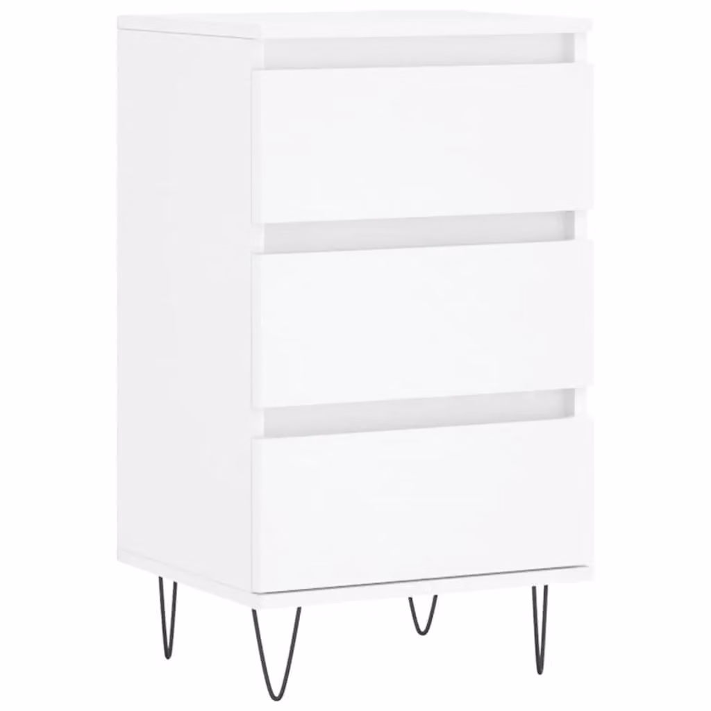 Berkfield Home Modern White Matt Sideboard in Engineered Wood W/D/H: 40 x 35 x 70 cm – 2