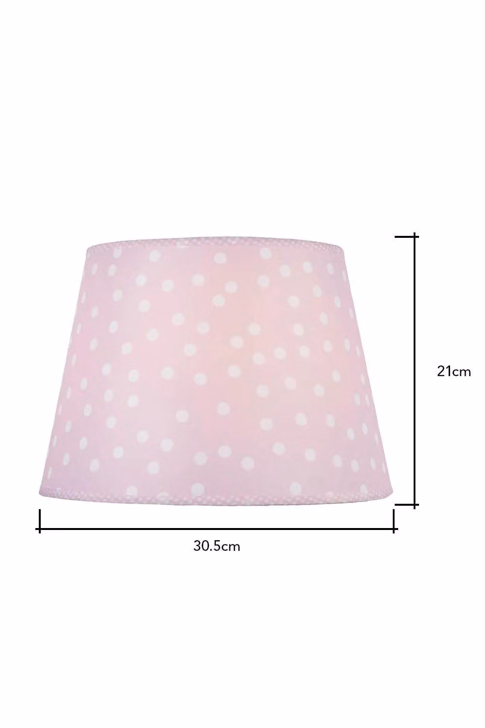 BHS Lighting Glow Polka Easy Fit Fabric Light Shade in Pink and White – 2