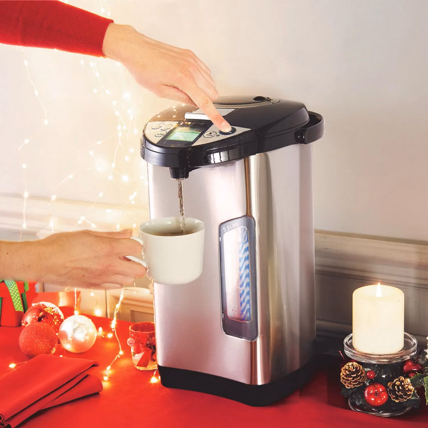 Neostar Perma Therm Insulated Stainless Steel Instant Hot Water Dispenser in Silver, 3L – 6