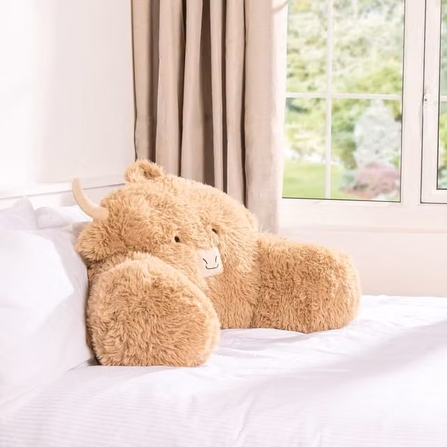 Divante Highland Cow Cuddle Chair in Brown