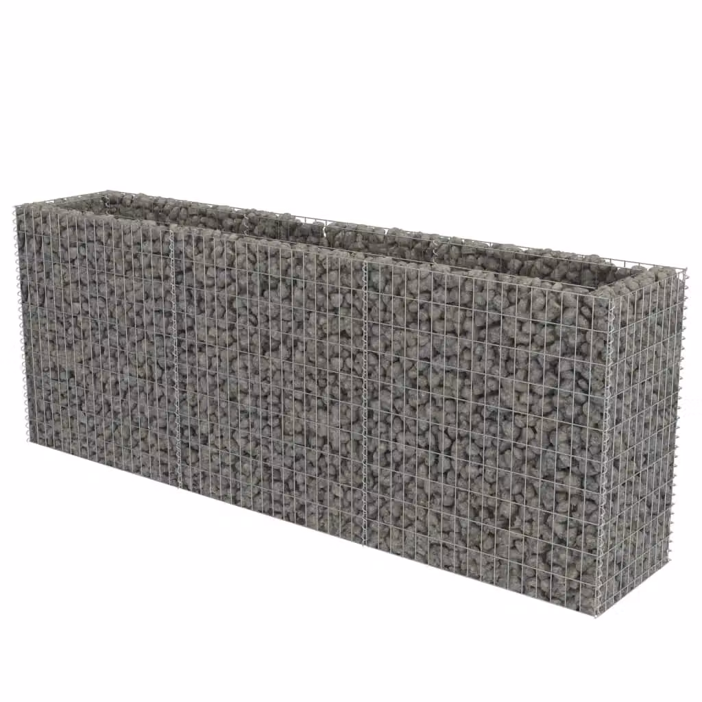 Berkfield Home Silver Galvanised Steel Wire Mesh Gabion Raised Bed W/D/H: 270 x 50 x 100 cm – 2