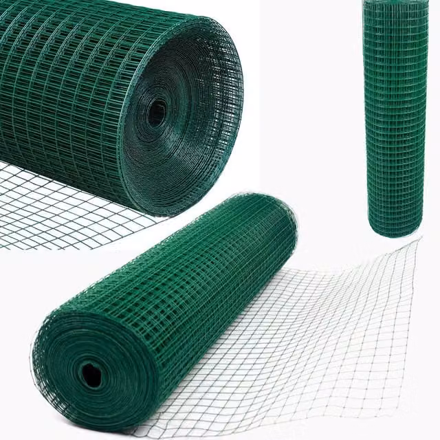 Hygrad Built to Survive PVC Coated Galvanised Steel Mesh Wire Garden Fencing Barrier, Green, H: 120 cm x W: 45 m – 1