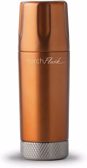 High Camp Flasks Torch Hip Flask in Bronze, 6oz – 1