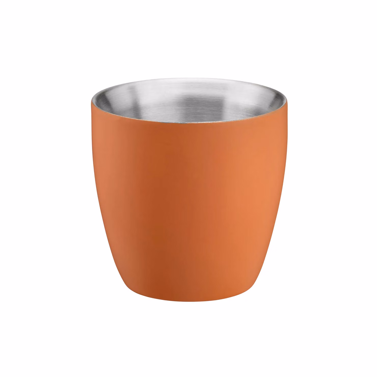 Cooks Professional Set of 2 Orange Stainless Steel Double Wall Insulated Espresso Coffee Cups, 90ml Capacity – 2