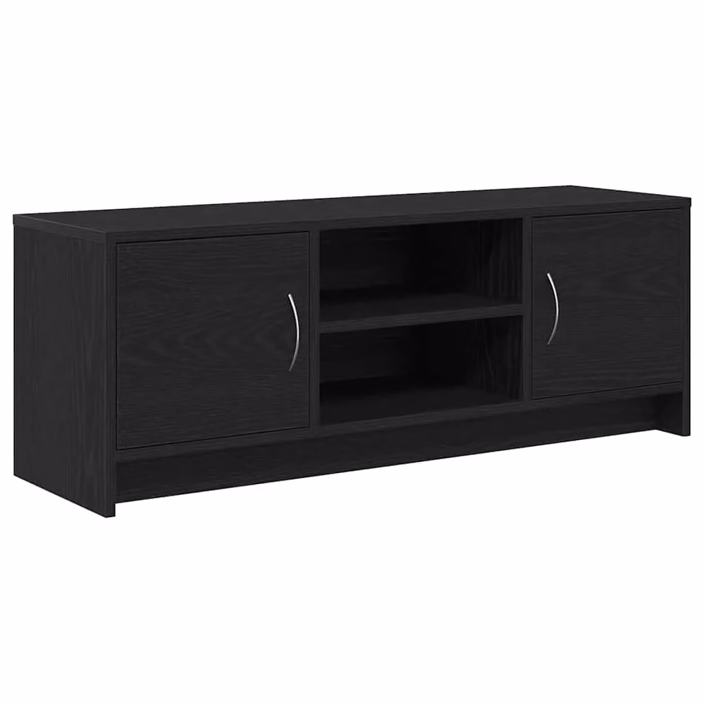 Berkfield Home Industrial TV Cabinet in Black Oak, W: 102 cm, D: 37.5 cm, H: 37.5 cm – 2