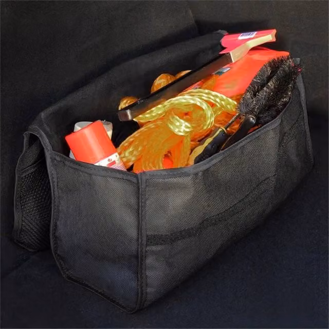 SPETLEK Foldable Anti Slip Car Boot Organiser Bag in Black, W/D/H: 48.0 x 25.5 x 25.5 cm