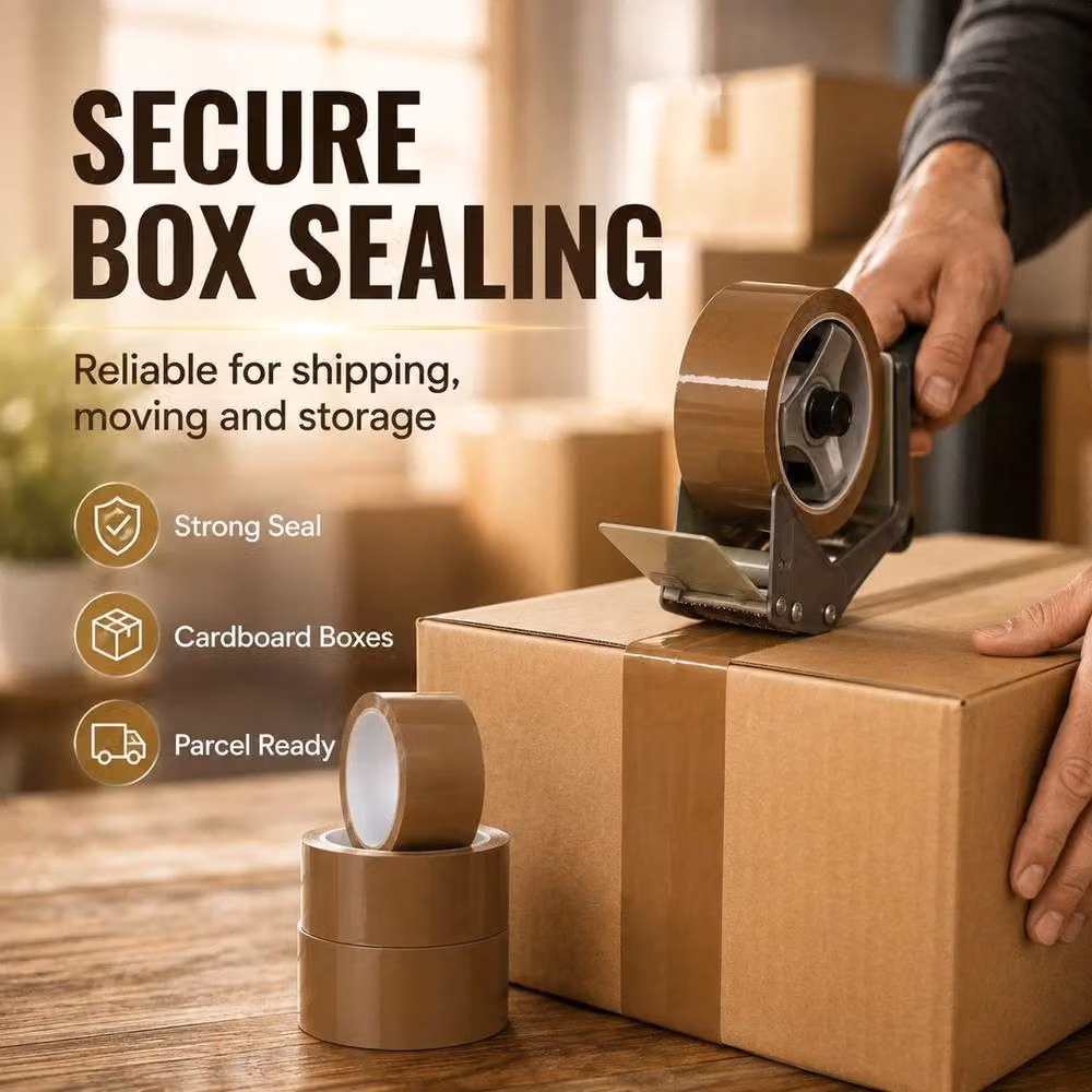 SPETLEK Heavy Duty Brown Packing Tape, Width: 48 mm, Length: 66 m – 2