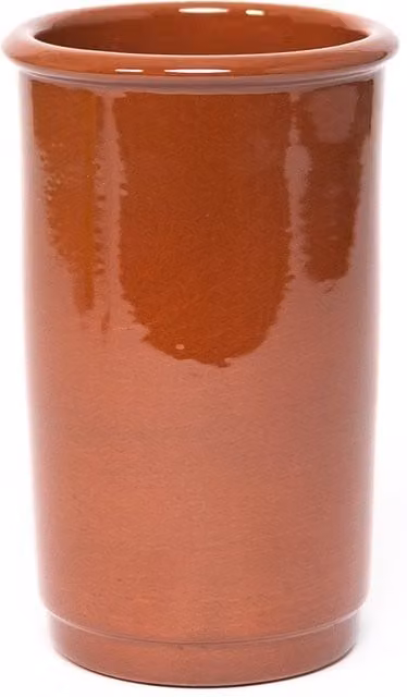 Verano Spanish Ceramics El Toro Glazed Terracotta Wine Cooler, Brown, H: 21.5 cm – 1