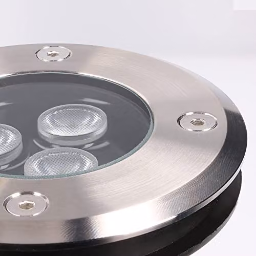 Netlighting Ringo LED 3 Light Recessed Outdoor Ground Light in Grey Stainless Steel IP67 – 3