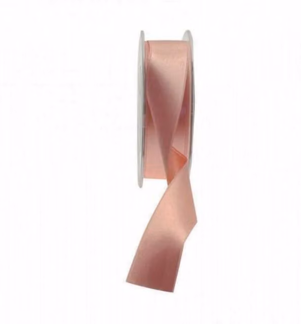 KDMD Rose Gold Satin Ribbon, 25mm, 2 Pack