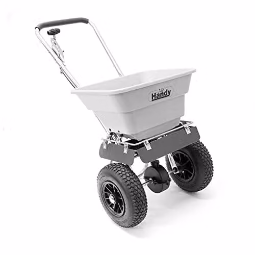 The Handy THSS80 Manual Broadcast Salt Spreader with 36kg Hopper for Refined Salt, Fertiliser or Seed – 1